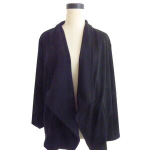 Banana Republic Womens M Black Shawl Cardigan Blazer Long Sleeve Open Front
